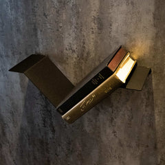 Okunaii™ Chapter Wall Mount Floating V-Shaped Book Shelf