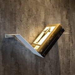 Okunaii™ Chapter Wall Mount Floating V-Shaped Book Shelf