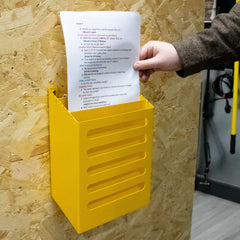 MegaMaxx UK™ Wall Mount A4 Paper & File Holder with Divider Slots