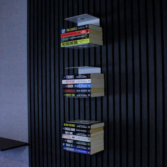 Okunaii™ Chapter Wall Mount Invisible Infinity Book Shelves
