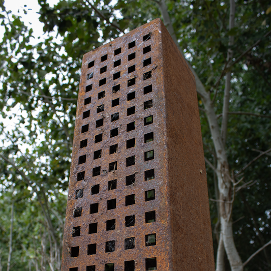 Bellamy Rustic Steel Decorative Garden Column for Landscape Design (4 Sizes Available)