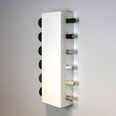 Modern Wall Mount Wine Rack (6 Bottle Capacity)