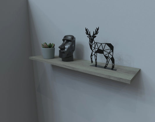 Okunaii™ Geometric Metal Stag Ornament