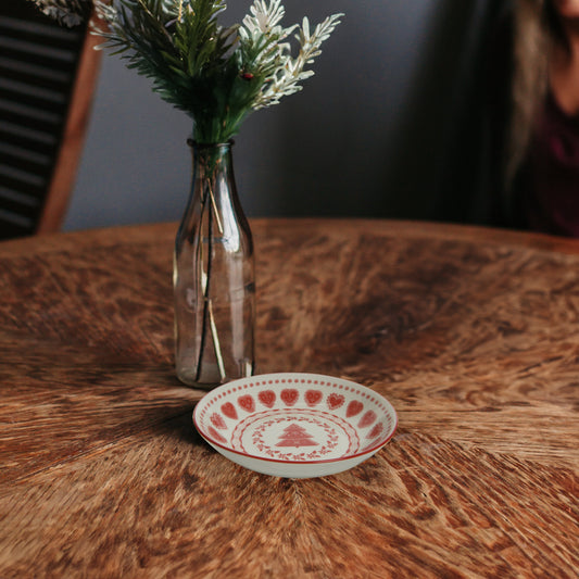 Nordic Christmas Heart and Star Bowl - Indoor Outdoors