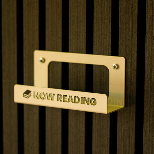 Okunaii™ Chapter "Now Reading" Wall Mount Book Display Shelf + FREE Bookmark