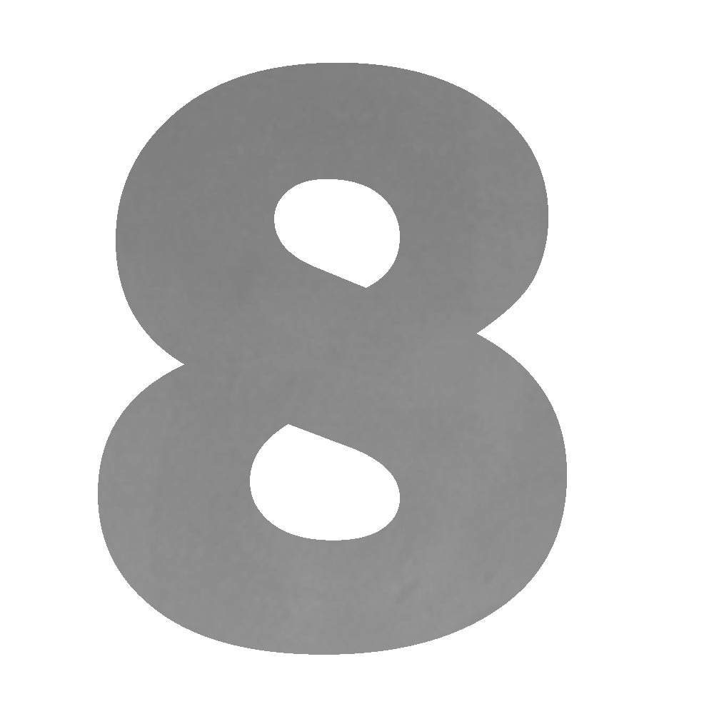 Wall Mounted Steel Wall Mount House Numbers