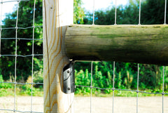 Round Fencing Post Fixing Bracket - Black - Indoor Outdoors (8989166727)