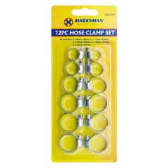 Multipurpose Hose Clamp Set (12 Pcs) - Indoor Outdoors