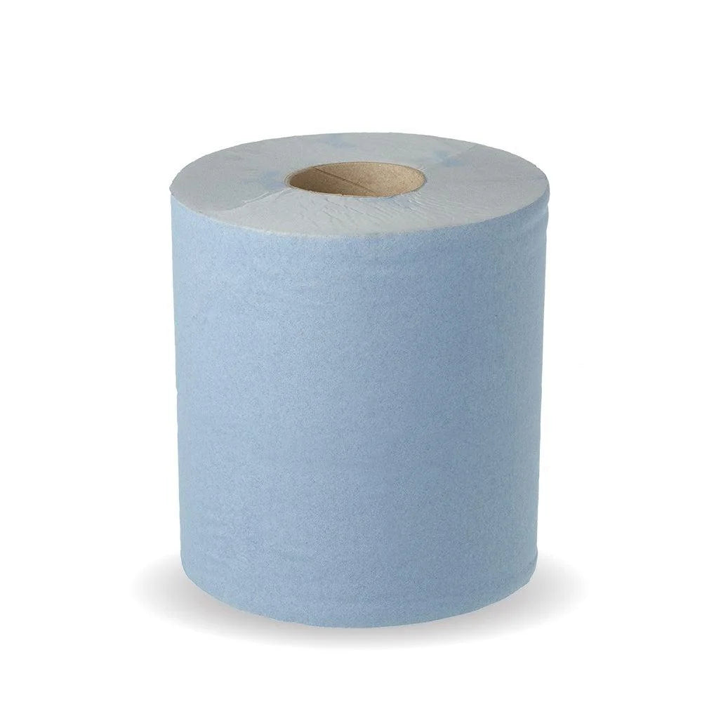 Individual Blue Roll studio photography on white background