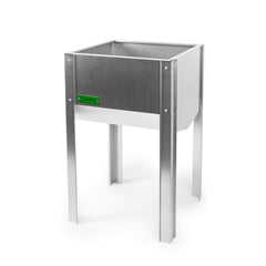 Bellamy Galvanised Steel Trough Standing Planter with Legs (2 Sizes Available) - Indoor Outdoors