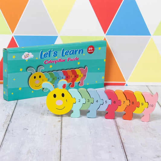 Let's Learn Caterpillar Counting Puzzle