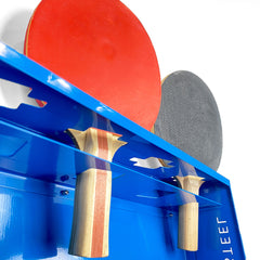 BlackSteel™ Ping Pong Ball Holder & Paddle Storage