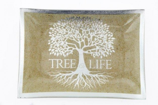 Tree of Life Glass Trinket Dish