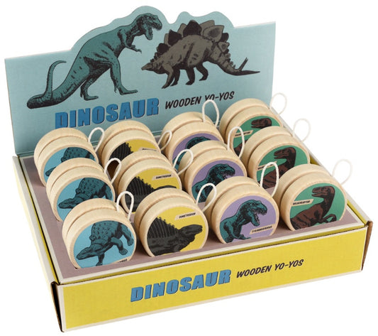 Kids Wooden Dinosaur Yo-Yo Party Bags - Indoor Outdoors