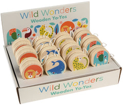 Kids Wild Wonders Wooden Assorted Yo-Yos - Indoor Outdoors