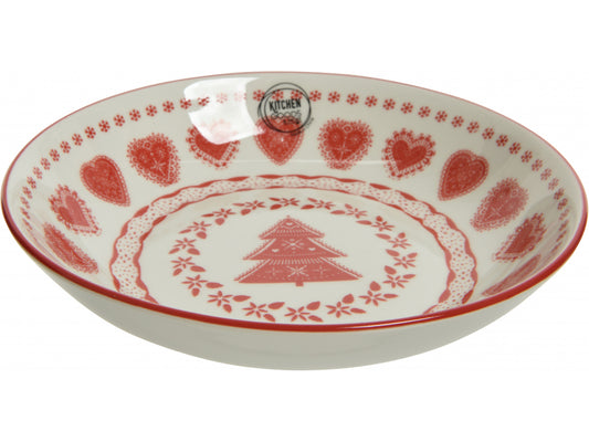 Nordic Christmas Heart and Star Bowl - Indoor Outdoors