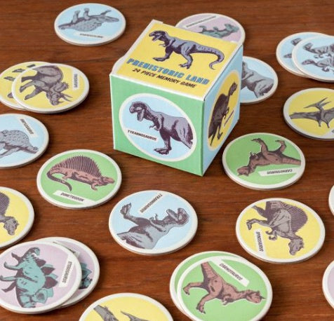 Kids Prehistoric Land Memory Game 24 Pieces - Indoor Outdoors