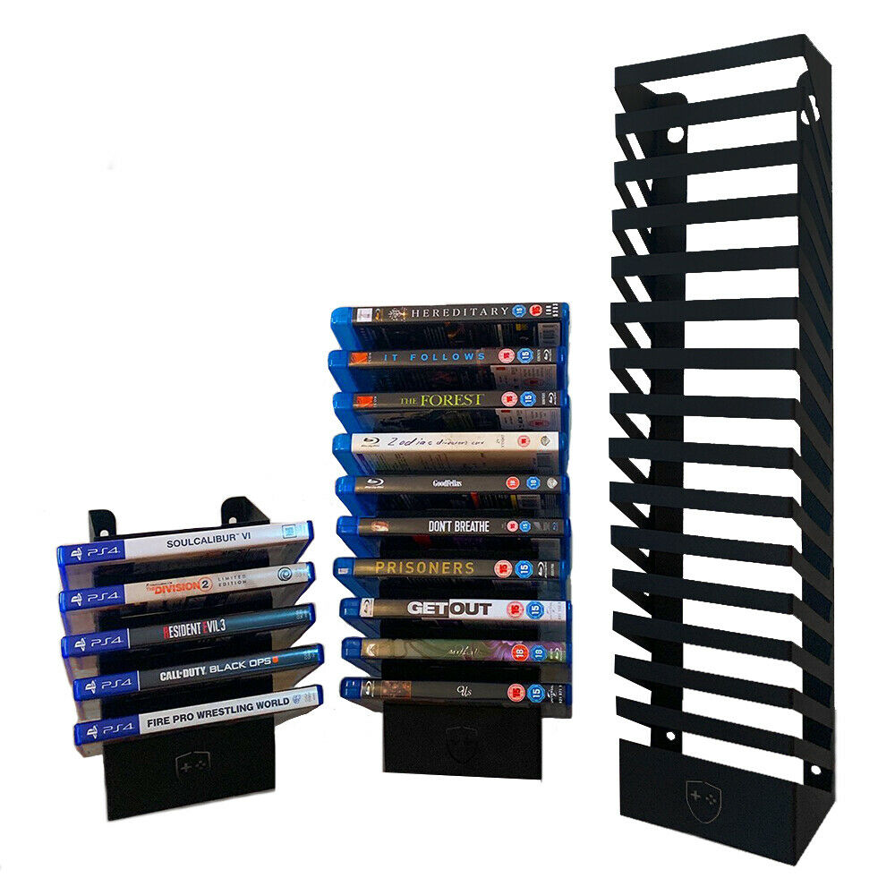 Games Storage Tower Rack | Wall Mount | PS4, Xbox One, BluRay