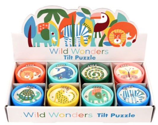 Kids Fun Wild Wonders Tilt Puzzles Party Games - Indoor Outdoors