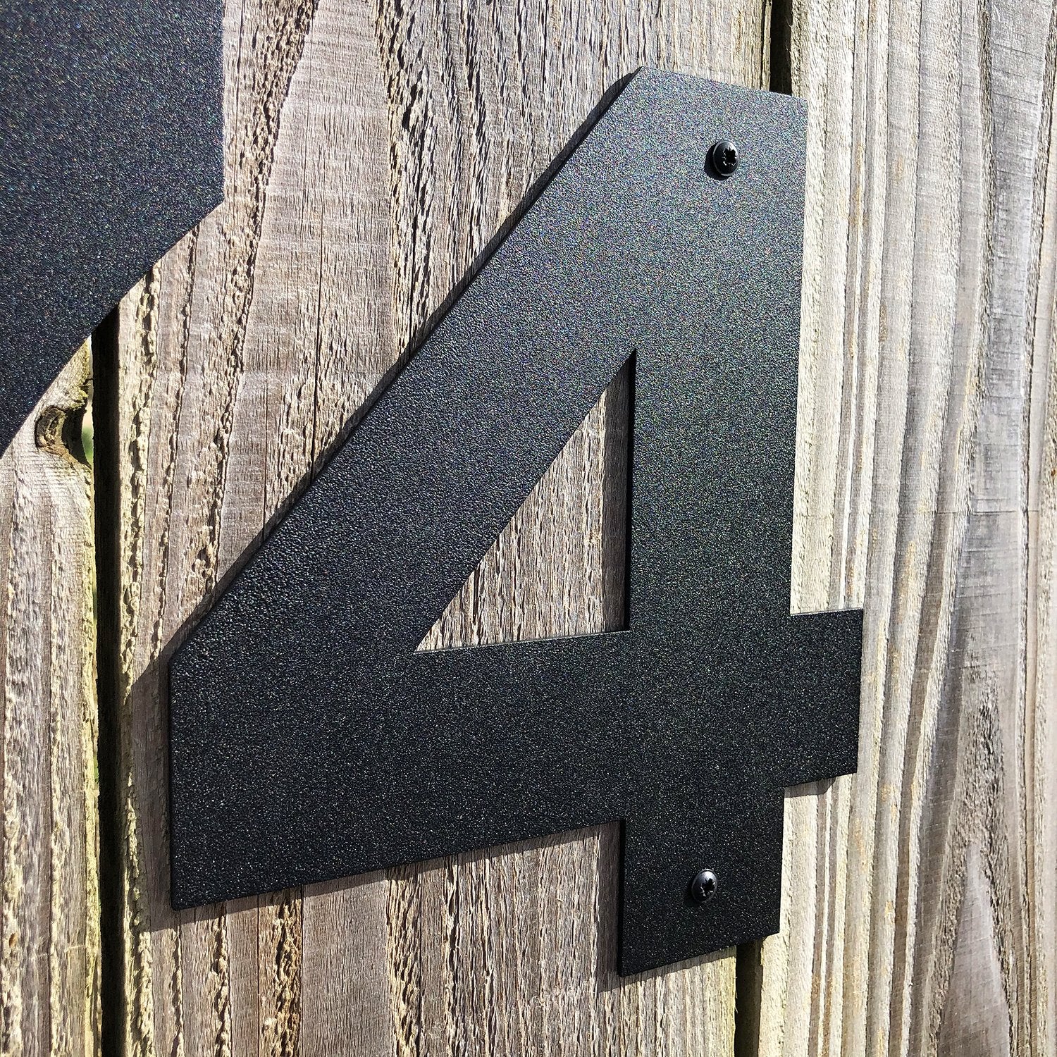 Wall Mounted Steel Wall Mount House Numbers - Indoor Outdoors