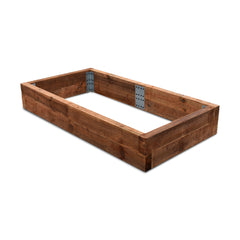 2-Tier Planter made with Railway Sleepers on a white background.