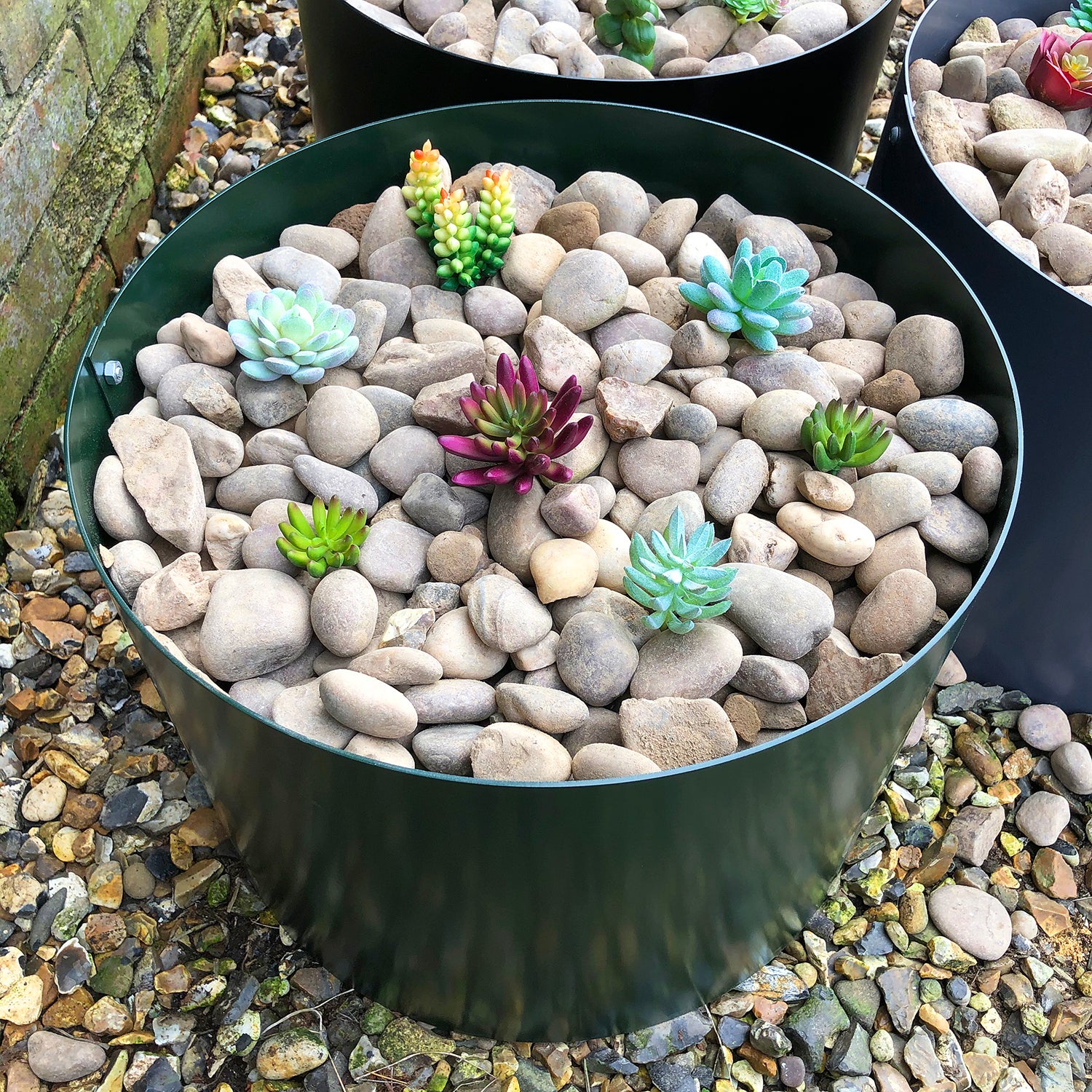colourful-steel-circular-planter-indoor-outdoors