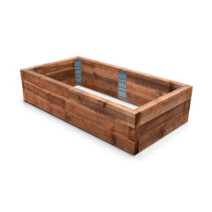 3-Tier Planter made with Railway Sleepers on a white background.