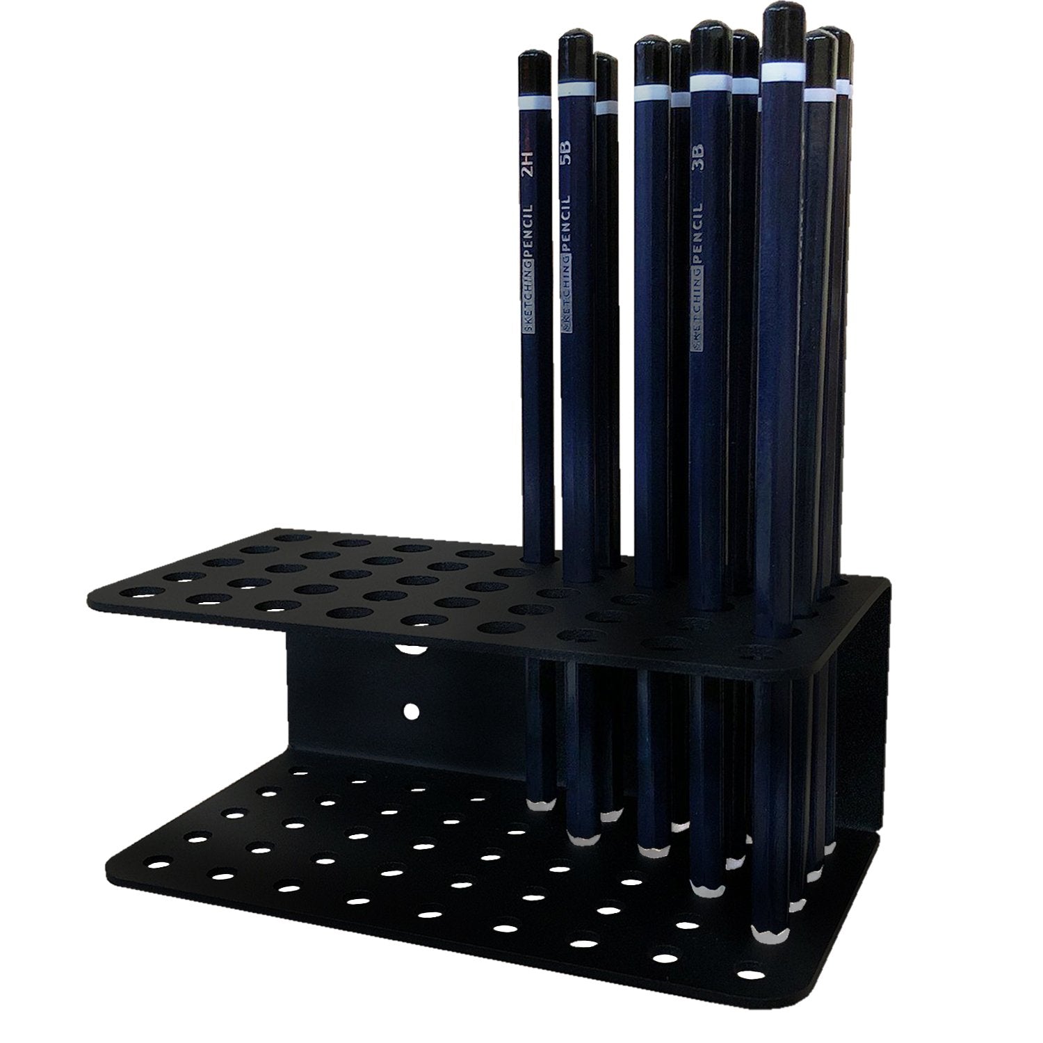Craftsadora Wall Mountable / Desktop Pencil Storage Holder (45 Slots) - Indoor Outdoors