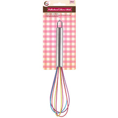 Multicoloured Silicone Whisk in Retail Packaging