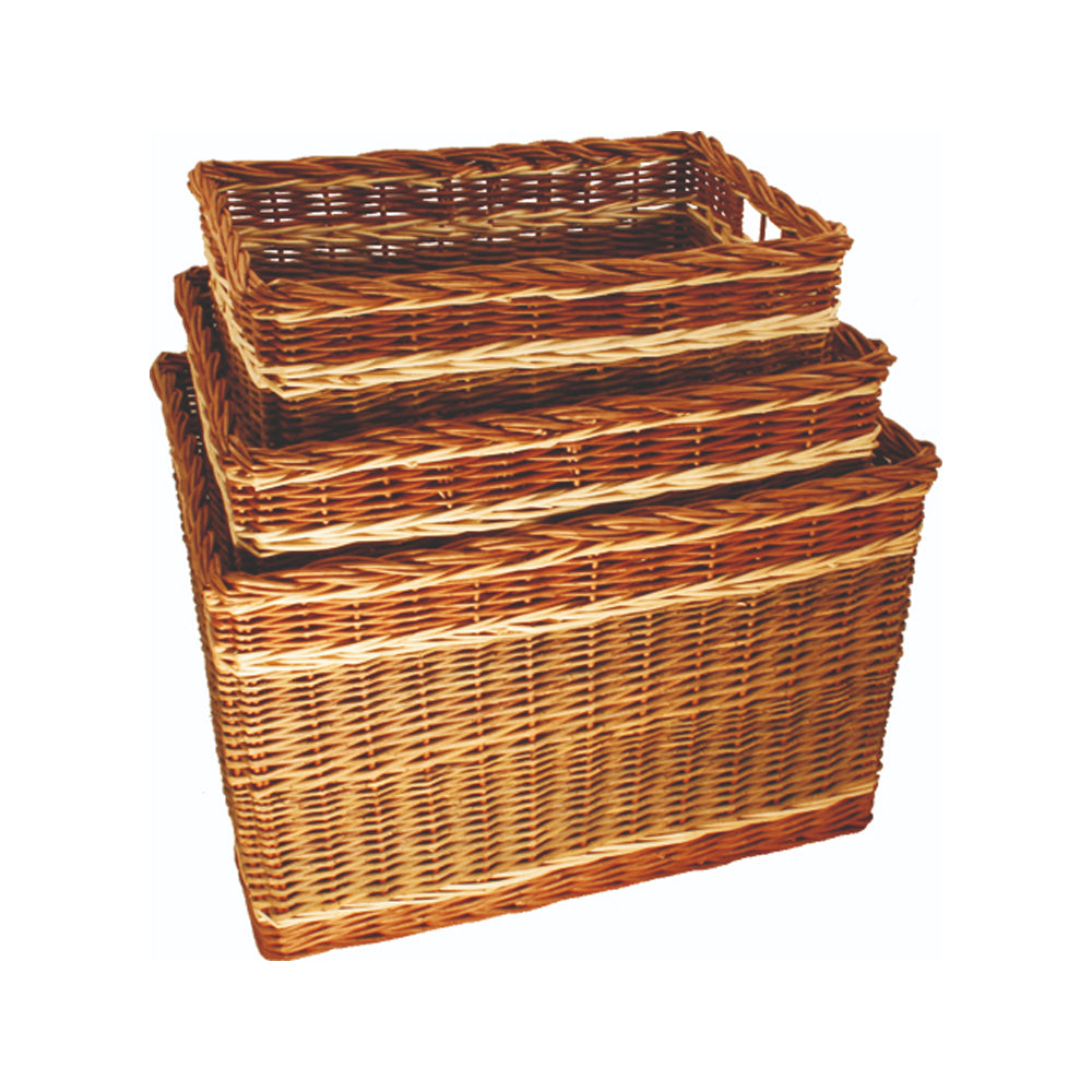 Buff Willow Log Baskets (3 Sizes Available)