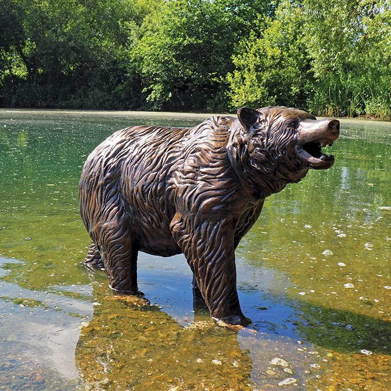 Fergus McArthur Bear Cub Bronze Effect Sculpture - Indoor Outdoors