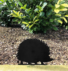 Bellamy Rustic Steel Garden Art Metal Hedgehog Ornament - Indoor Outdoors