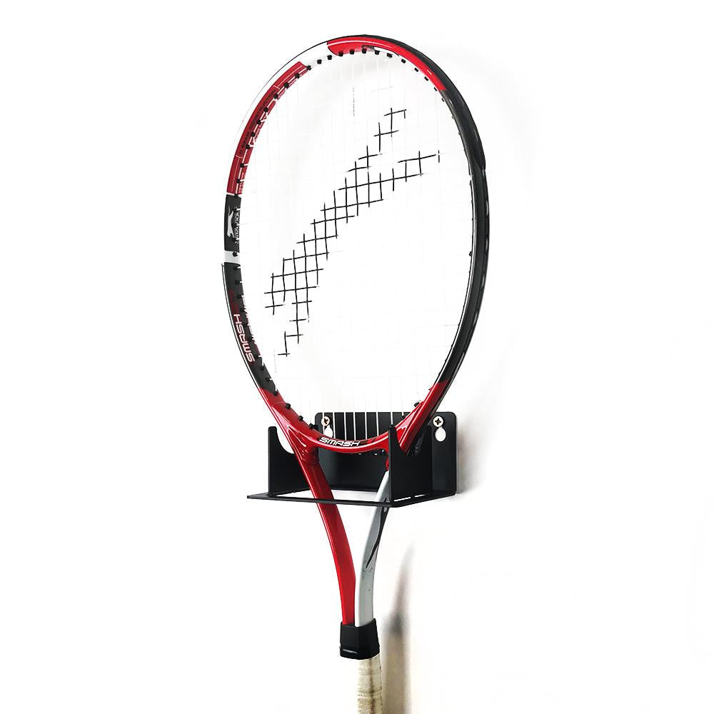 BlackSteel™ Tennis Racket Holder | Indoor Outdoors