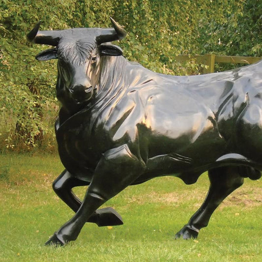 Fergus McArthur Bull Bronze Effect Sculpture - Indoor Outdoors