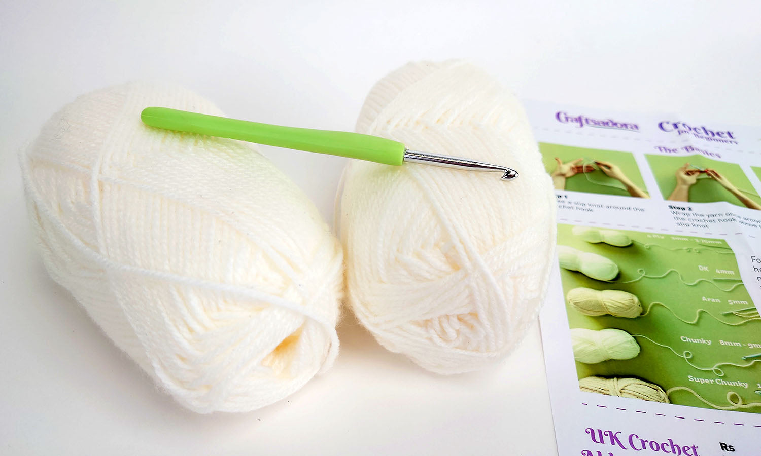 Craftsadora Crochet For Beginners Kit - Indoor Outdoors