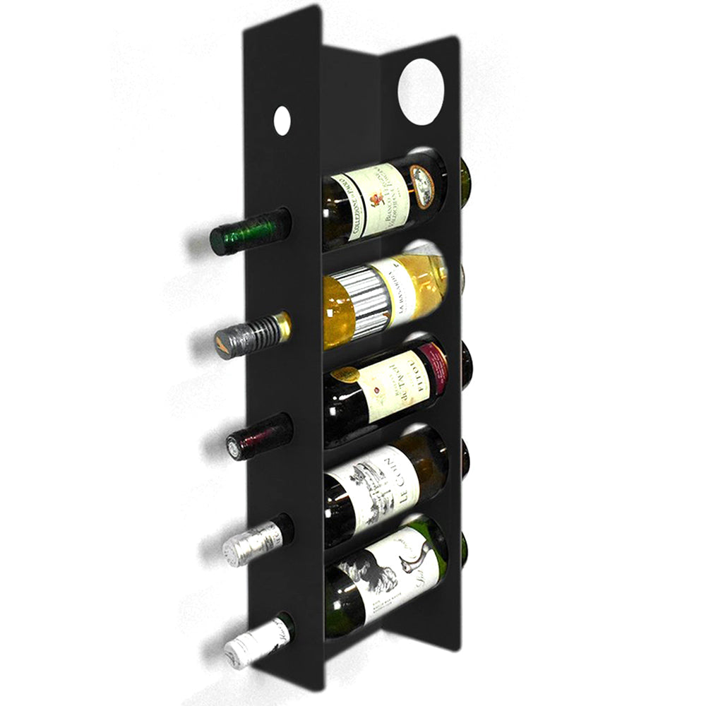 Closed Side Wall Mount Wine Rack (6 Bottle Capacity) - Indoor Outdoors