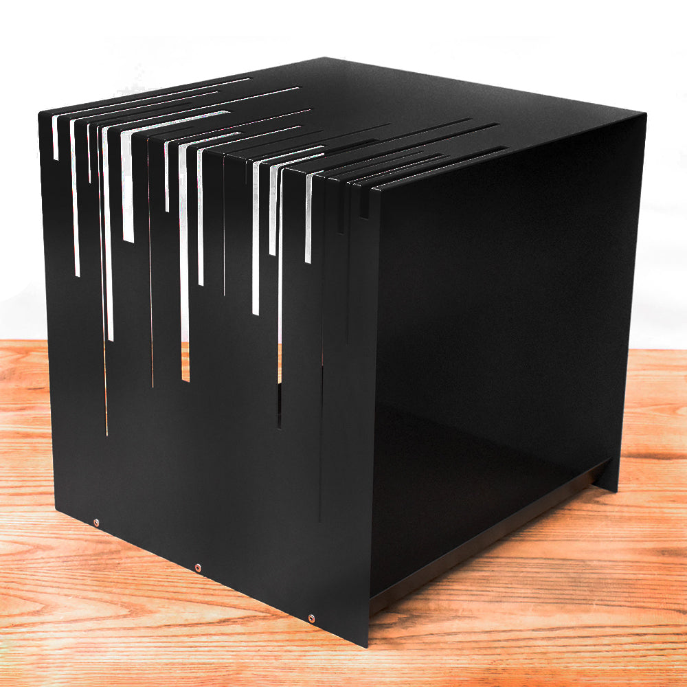 Volcann™ Cubist Contemporary Log Basket (40cm) - Indoor Outdoors