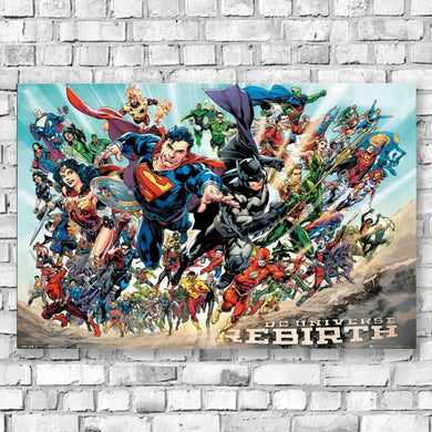 DC Universe "Rebirth" Wall Art Poster - Indoor Outdoors