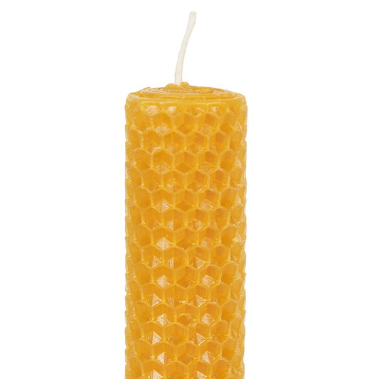 Single Large Handmade Beeswax Honeycomb Candle