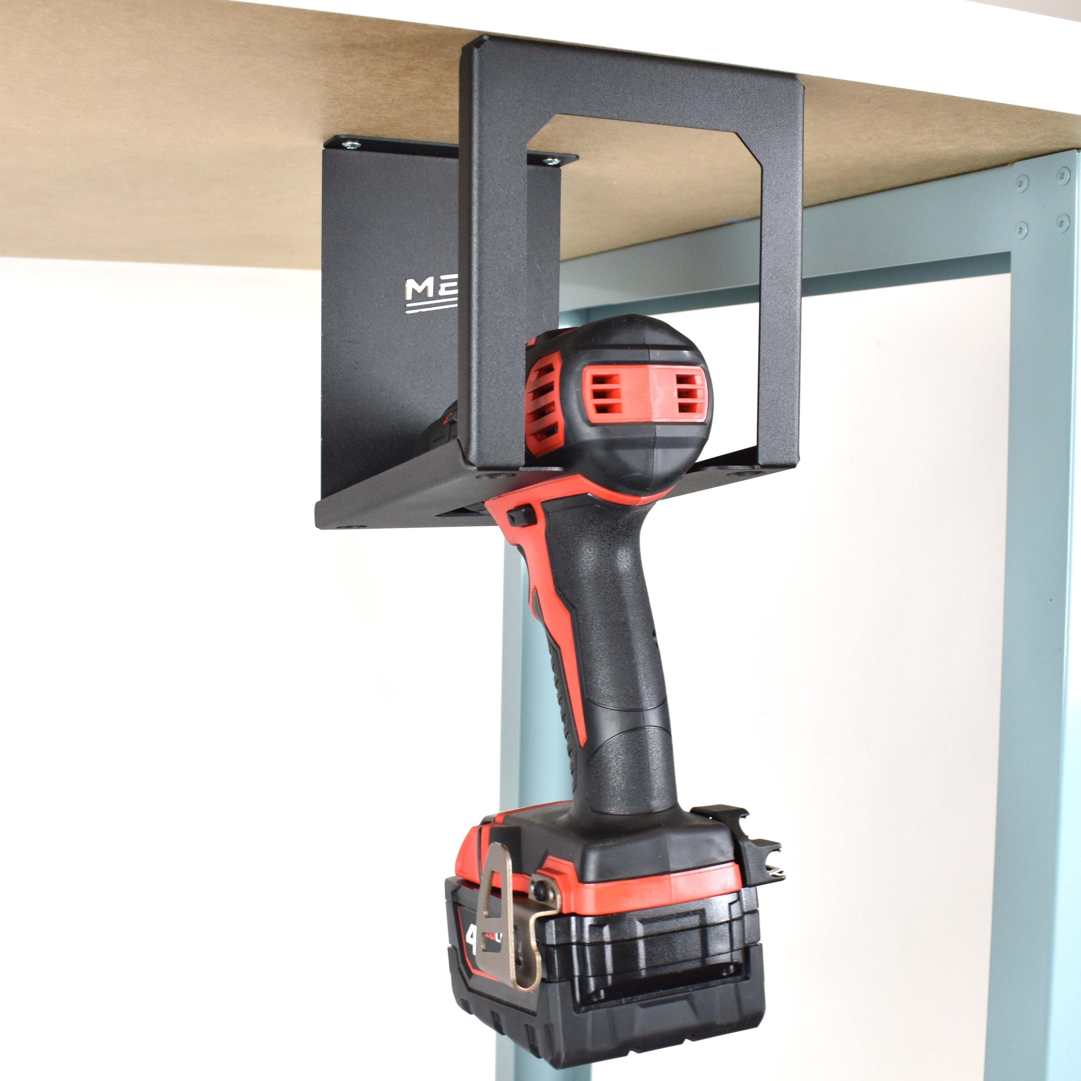 MegaMaxx UK™ Drill Holder - For Mounting Under Workbenches
