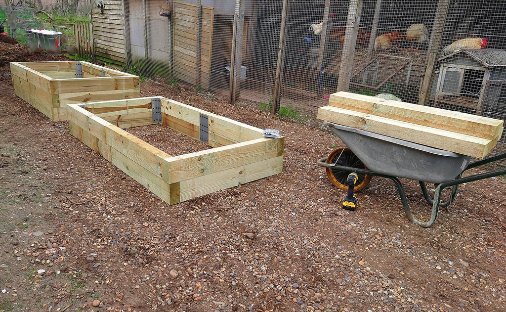 SleeperFit 2Tier Rectangular Planter & Vegetable Patch Installation K