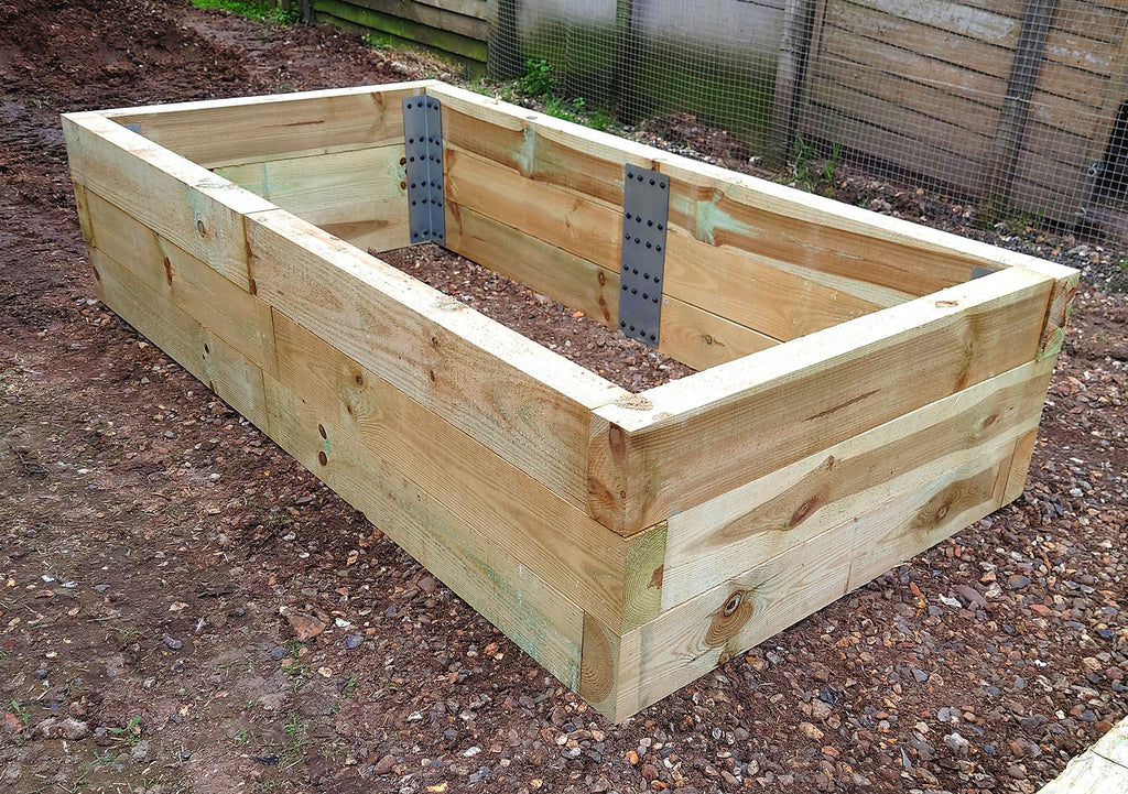 SleeperFit 3Tier Rectangular Planter & Vegetable Patch Installation K