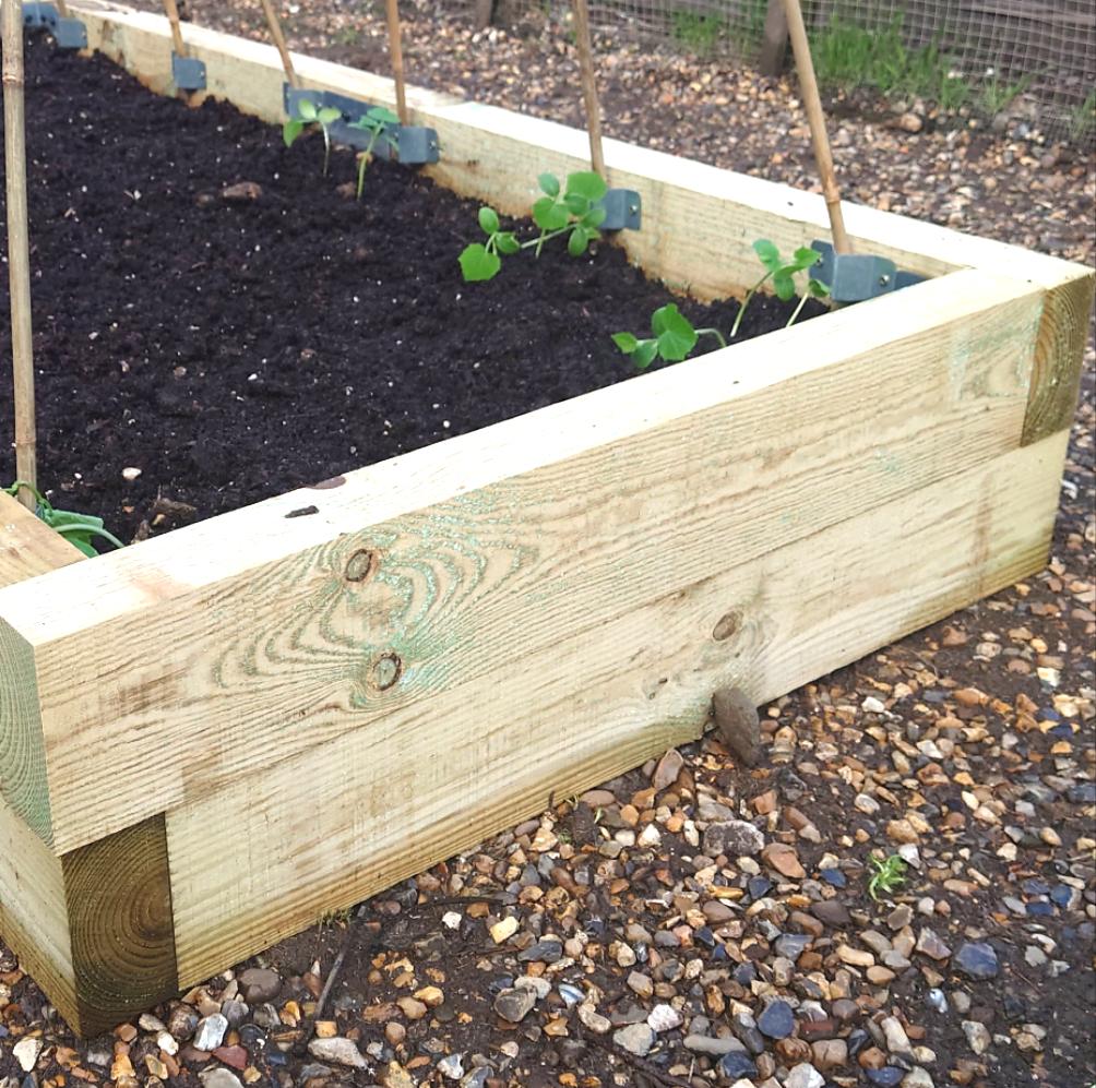 SleeperFit 2Tier Square Planter & Vegetable Patch Installation Kit