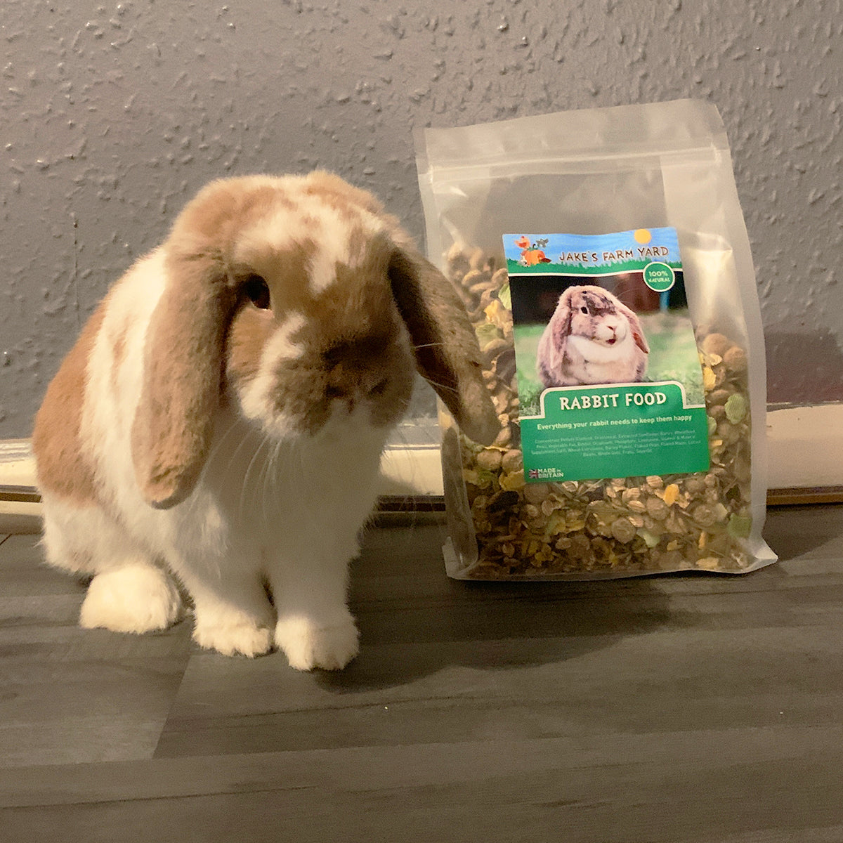 Jake's Farm Yard Rabbit Food (1kg Bag) - Indoor Outdoors