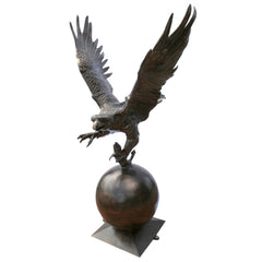 Front Detailing of Bronze Eagle Statue by Fergus McArthur