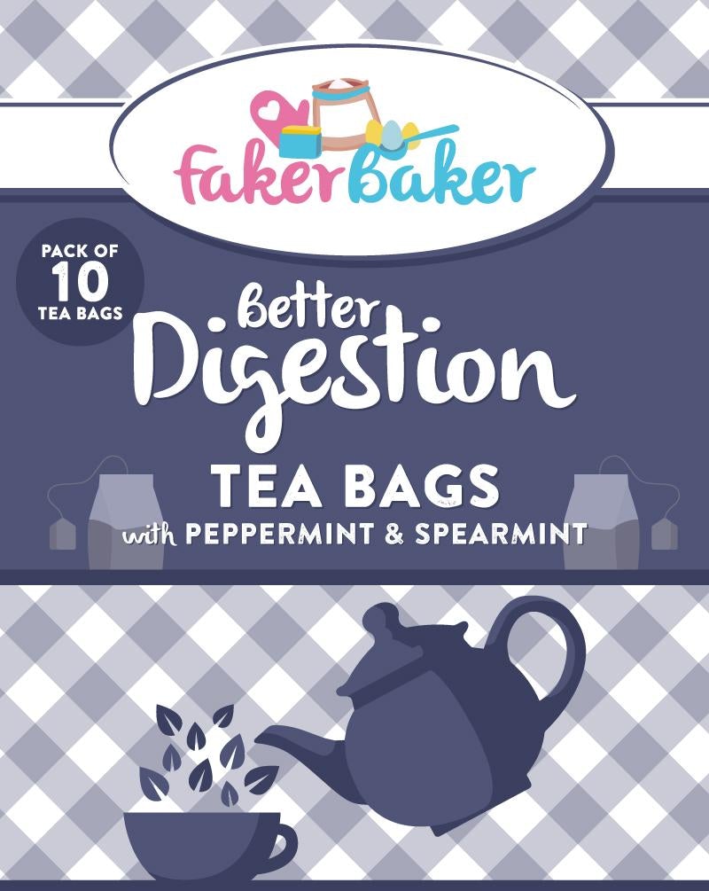 Faker Baker "Better Digestion" Tea Bags - with Peppermint & Spearmint
