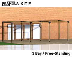 Framola™ 3 Bay Pergola Construction Bracket Kit "E" - Indoor Outdoors
