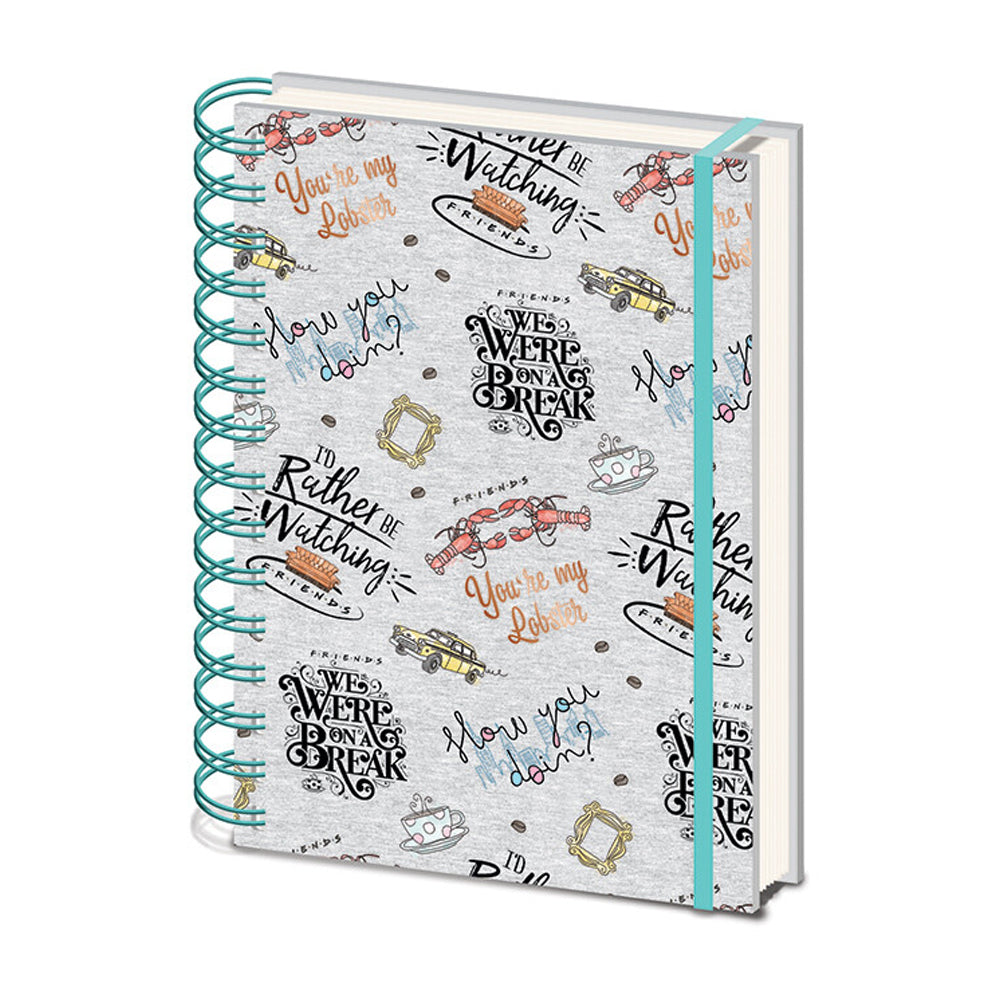 Friends A5 Wirobound Notebook (2 Designs Available)