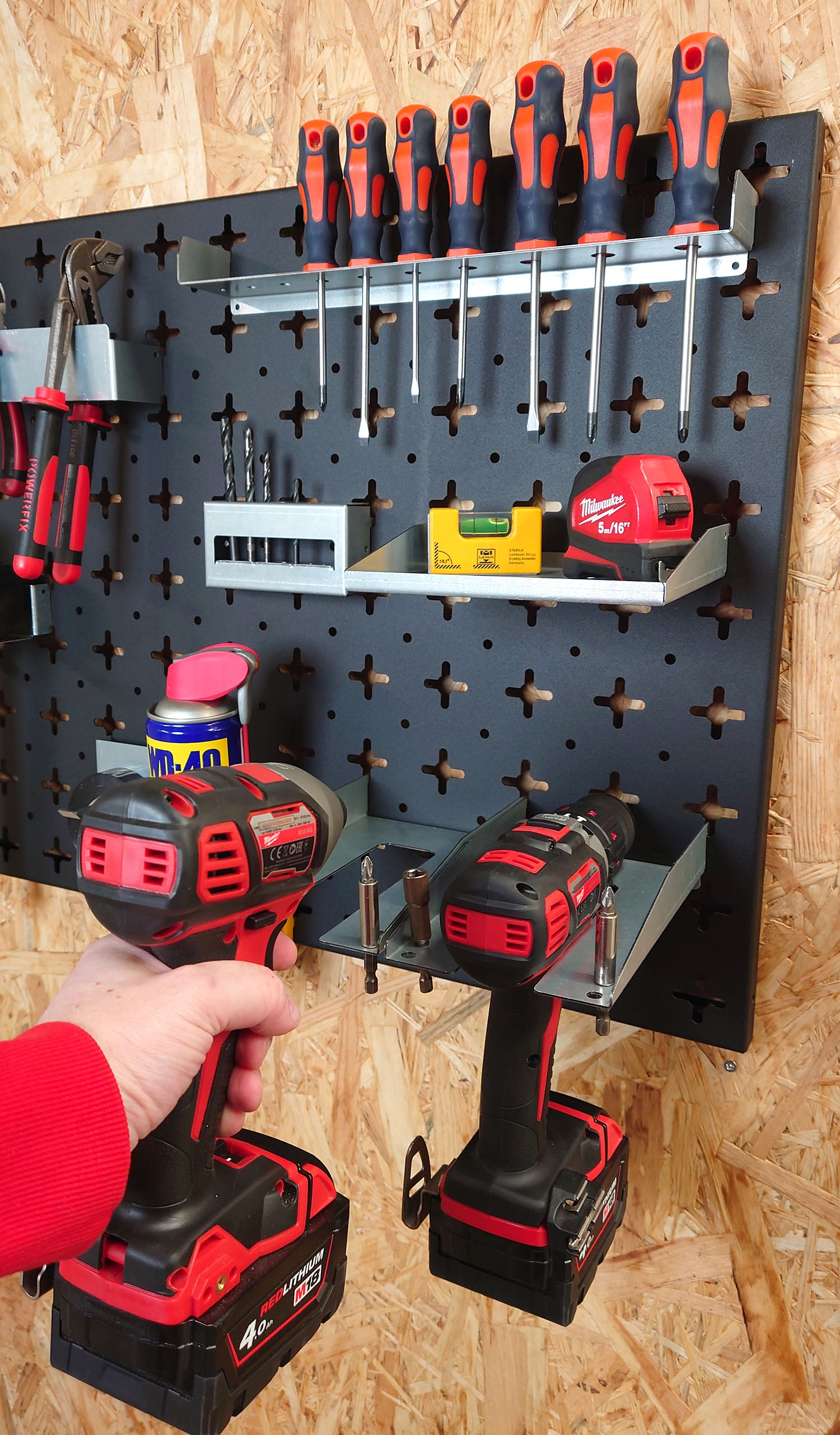 Nukeson Tool Wall Organiser Starter Kit - Tools & DIY - Indoor Outdoors