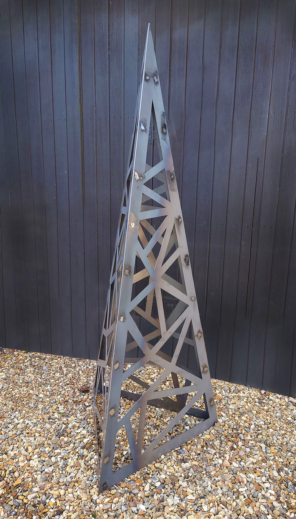 Giant Triangular Obelisk Sculpture Garden Feature - Indoor Outdoors